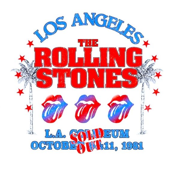 Rolling Stones LA Colleseum 1981 rock Ringer Official Unisex T-Shirt L NWT - Picture 3 of 5